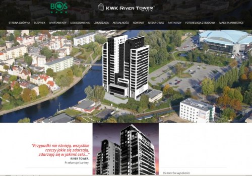 Realizacje - River Tower - strona WWW