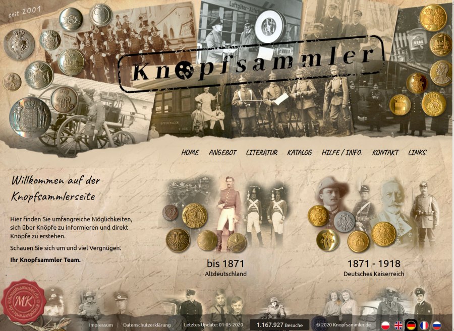 Knopfsammler - portal dla kolekcjonerow guzików
