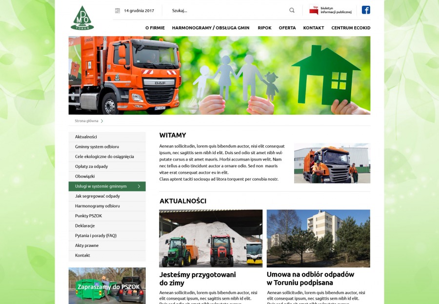 MPO Toruń - strona internetowa