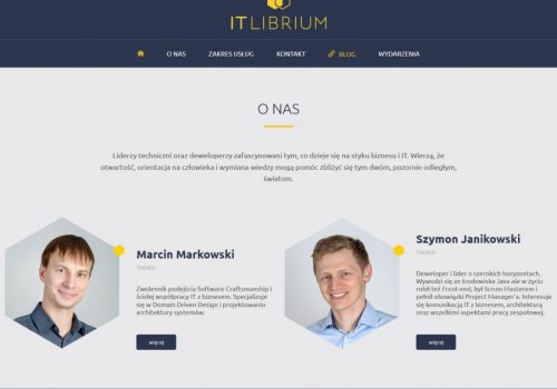 Realizacje - IT Librium - strona  Wordpress