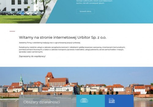 Realizacje - Strona WWW Urbitor Toruń