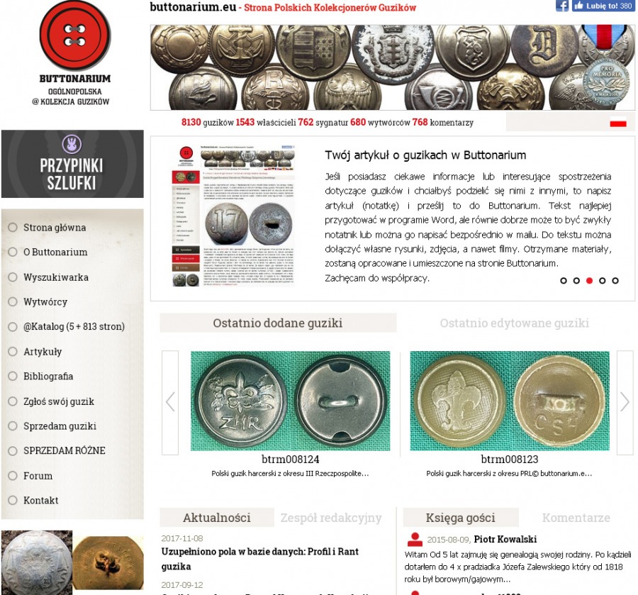 Buttonarium - portal, katalog