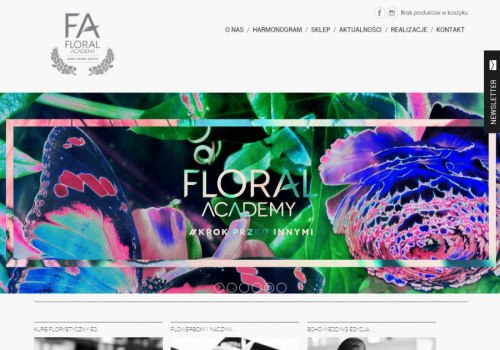 Realizacje - Floral Academy - strona WWW